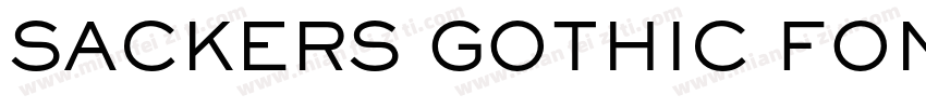SACKERS GOTHIC FONT字体转换